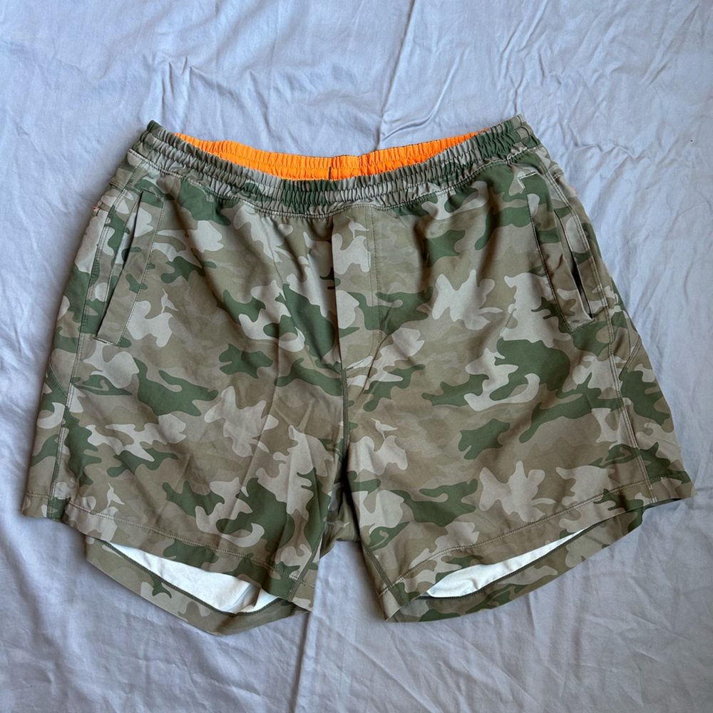Birddog Gym Shorts, 6 inch inseam in Camo